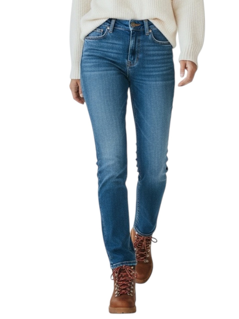 JUDY BLUE Straight-Leg Jeans in Medium Wash Size7/28 -- PERFECT FOR FALL!!!